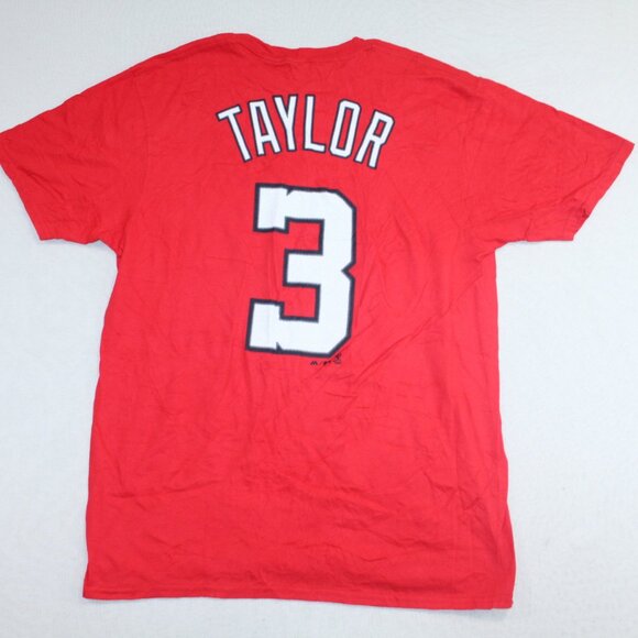 Majestic Washington Nationals Red Men Tee Shirt Taylor 3 Size Large - Picture 2 of 10